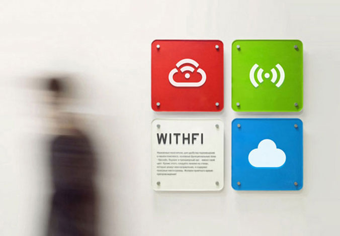 WITHFI互聯(lián)網(wǎng)公司LOGO設(shè)計