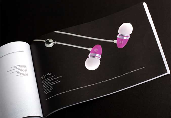 Vtsonic耳機(jī)畫冊設(shè)計(jì)，宣傳冊設(shè)計(jì)